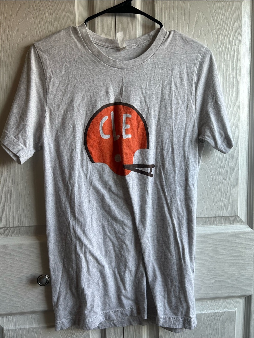 Cleveland Browns “CLE” Helmet Graphic Tee - Women’s Medium